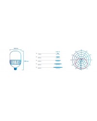 BLED-103 ATMOSS Led 80W 5000K 7400LM E40