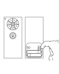 3R244 Mando a distancia (emisor) para los ventiladores modelo  Cocos y Vulcano