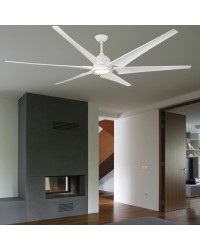 33512A-1 Ventilador de techo con luz DC Blanco modelo Cies de Faro Barcelona