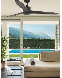 33552WP Ventilador de techo con luz marrón Smart Fan DC Tonic  de Faro Barcelona