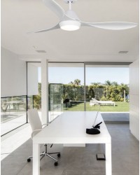 33346 Ventilador de techo con luz blanco DC modelo Polaris de Faro Barcelona