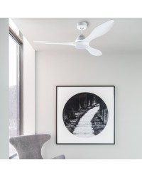 33346WP Ventilador de techo con luz blanco Smart Fan DC modelo Polaris de Faro Barcelona