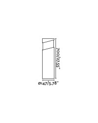 74142 Faro Barcelona baliza gris oscuro modelo BLOCK