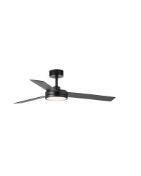 34261 ventilador de techo con luz led dimable negro mate modelo Barth de Faro Barcelona