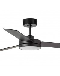 34261 ventilador de techo con luz led dimable negro mate modelo Barth de Faro Barcelona