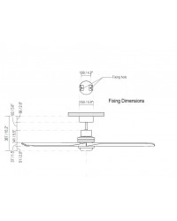 33505DC Ventilador de techo con luz extra grande cuerpo níquel y 3 palas pino motor DC modelo Lantau de Faro Barcelona