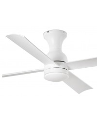 33756 Ventilador de techo con luz LED blanco y cuatro palas DC modelo Fraser de Faro Barcelona