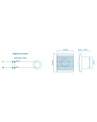 EXT-001 ATMOSS Extractor Baño Silent Vacuum