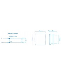 EXT-003 ATMOSS Extractor Baño Silent Vacuum