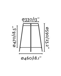 71262 Faro Barcelona Lámpara Pie Akane Exterior Verde