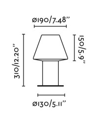 74433S-02 Faro Lámpara Sobremuro Mistu Gris Oscuro 31cm