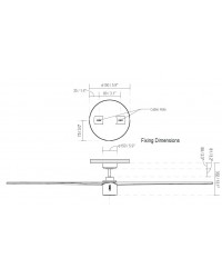 33495 Ventilador de techo con luz marrón oscuro DC Attos Faro Barcelona