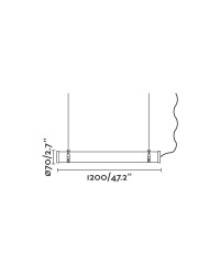 75754 Faro Lámpara Colgante SCUBA Cromo 36W 3000K