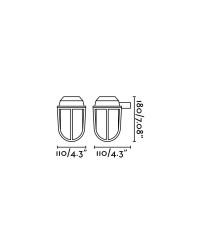 70997 Faro Aplique Latón Borda