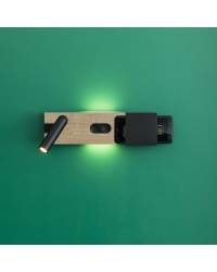 20331 Lámpara aplique con lector arce LED 6W 2700K DIM. modelo Magos de Faro Barcelona