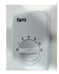 3R012 Regulador de pared blanco válido para el modelo de ventilador indus de Faro Barcelona
