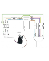 3R243 Receptor válido para el ventilador de techo modelo vulcano de Faro Barcelona
