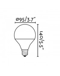 17203 Lámpara LED E27 9W 5000K 810Lm