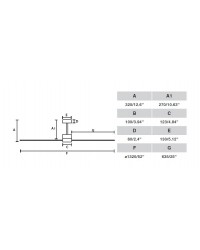 33761 Ventilador de techo sin luz negro mate DC modelo Amelia de Faro Barcelona