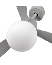33762-27 Ventilador de techo con luz dimable gris DC modelo Amelia Ball de Faro Barcelona
