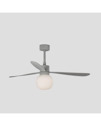 33762-27 Ventilador de techo con luz dimable gris DC modelo Amelia Ball de Faro Barcelona
