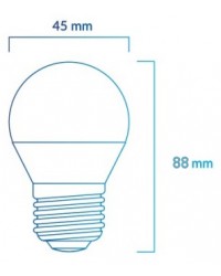 BLED-256 ATMOSS Lámpara Esférica LED Regulable E27 6W 3200K 540LM