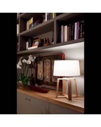28401 Lámpara de sobremesa madera y textil modelo Bliss de Faro Barcelona