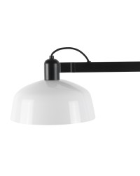 20336-119 Lámpara de pie cuerpo negro y pantalla blanca modelo Tatawin de Faro Barcelona
