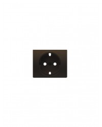Tapa Base Enchufe Marrón Chocolate 18724-CH BJC Iris