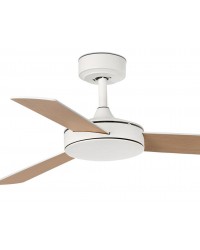 33603DC Ventilador de techo sin luz blanco y 3 palas reversibles, motor DC modelo mini Mallorca Faro Barcelona