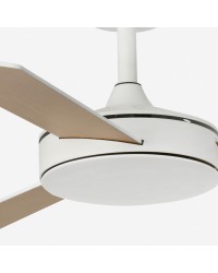 33603DC Ventilador de techo sin luz blanco y 3 palas reversibles, motor DC modelo mini Mallorca Faro Barcelona