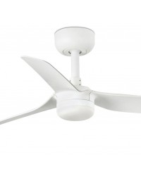 33820-1TW Ventilador de techo con luz blanco DC, 3 palas, Ø900mm, modelo mini punt de Faro