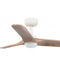 33805-1TW Ventilador de techo  con luz LED CCT blanco 3 palas de madera arce, Ø900mm, motor DC, modelo Heywood, de Faro