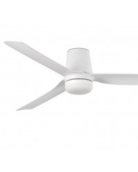 338321S Ventilador de techo con luz blanco, DC,  Ø900mm, modelo Mini punt tub de Faro