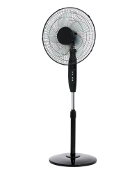 93.055 Ventilador de pie negro con mando a distancia de Electro DH