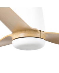 33829 Ventilador de techo sin luz blanco y arce DC modelo Punt de Faro