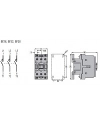 Lovato Electric BF3200A230 Contactor 3 Polos 32A Bobina 230V