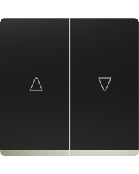 BJC Delta Miro 59765-NMC 5TG62765CB00 Tecla Doble Persiana Cromada Negro Mate