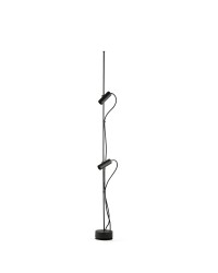 75705-233 Baliza negra dos focos exterior LED 2x6W 3000K 38º modelo Clap 1266 de Faro