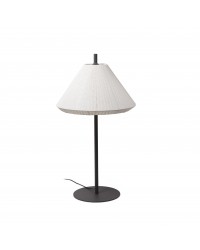 71575-05 Lámpara pie de salón 1 metro para la iluminación exterior gris y pantalla crema modelo Saigon out 1200 de Faro