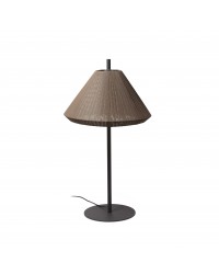 71575-06 Lámpara pie de salón 1 metro para la iluminación exterior gris y pantalla marrón modelo Saigon out 1200 de Faro
