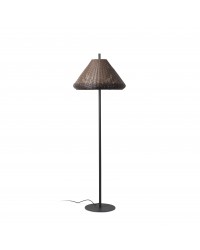 71569-07 Lámpara de pie de exterior cuerpo gris y pantalla W70 marrón modelo Saigon out 1950 de Faro