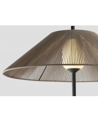 71569-10 Lámpara pie de salón 2 metros para la iluminación exterior gris y pantalla C100 de PP beige modelo Saigon out de Faro