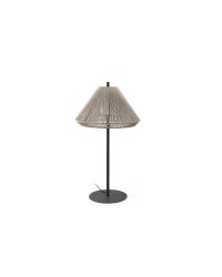 71575-09 Lámpara de pie de exterior cuerpo gris y pantalla C70 beige modelo Saigon out 1200 de Faro