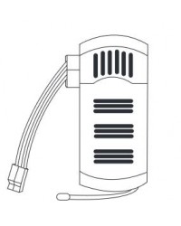 3R601 Receptor para los modelos de ventiladores de techo Lantau con motor DC y diámetro Ø1320mm de Faro Barcelona