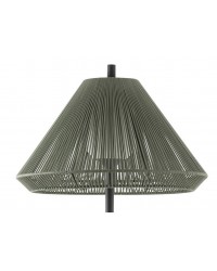 71569-11 Lámpara de pie gris y pantalla C70 verde modelo saigon out 1950 de Faro