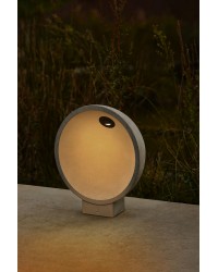 75563 Baliza de cemento gris de exterior Led 6W 2700K modelo Gaia de Faro Barcelona