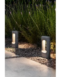 75551 Baliza de cemento en color gris de exterior LED 3000K modelo Totem de Faro