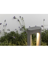 75552 Baliza de cemento en color gris de exterior LED 2700K, altura 611mm modelo Totem de Faro