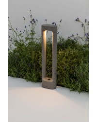 75552 Baliza de cemento en color gris de exterior LED 2700K, altura 611mm modelo Totem de Faro